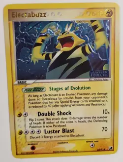 Electabuzz Reverse Holo Stamped 22/115 Unseen Forces Pokemon Card 2005 - Image 2