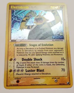 Electabuzz Reverse Holo Stamped 22/115 Unseen Forces Pokemon Card 2005 - Image 3