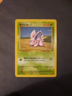 Pokemon Card Nidoran 55/102 Base Set Regular - Image 4