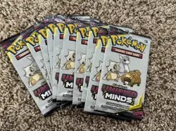 Pokemon TCG Unified Minds Sampling Packs 10-Packs of three cards - Image 1
