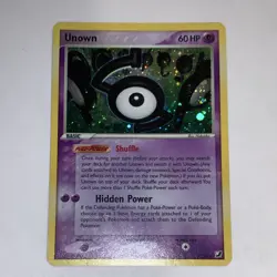 Pokemon Unown (S) S/28 Unseen Forces Holo Rare Basic Card 60 HP - Image 1