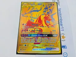 Reshiram & Charizard GX GOLD CARD BLACK STAR PROMO SM247 ULTRA RARE 2021 Pokemon - Image 2
