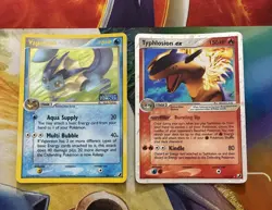 Vintage Pokemon Card Lot Holo Reverse Holo Fire Unseen Forces Vaporeon Typlosion - Image 1