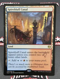 MTG Spirebluff Canal- STAMPED/DAMAGED -Kaladesh Magic the Gathering Card #249 - Image 1