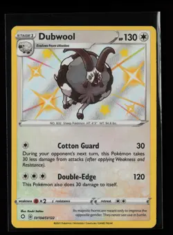 Dubwool SV104/SV122 Shiny Holo Rare Shining Fates: Shiny Vault Pokemon Card - Image 1
