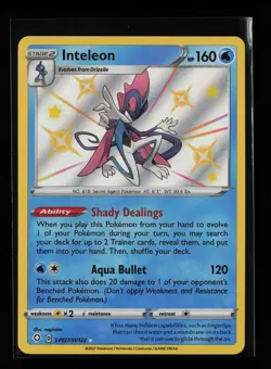 Inteleon SV027/SV122 Shiny Holo Rare Shining Fates: Shiny Vault Pokemon Card - Image 1