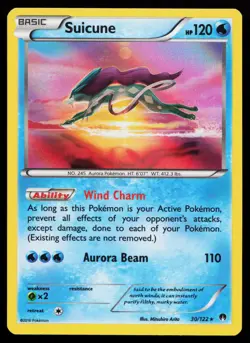 Suicune 30/122 Holo Rare XY - BREAKpoint Pokemon Card - Image 1
