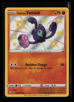 Galarian Yamask SV065/SV122 Shiny Holo Shining Fates: Shiny Vault Pokemon Card - Image 1