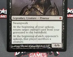 MTG Sheoldred, Whispering One- DAMAGED -New Phyrexia Magic Card #073 - Image 4