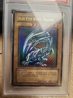 2002 SDK 001 Blue-Eyes White Dragon 1st Edition Ultra Rare Yu-Gi-Oh! Card PSA 6 - Image 3