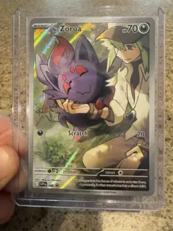 Pokemon TCG N's Zorua 189 Scarlet & Violet Promo Holo Card Journey Together - Image 1