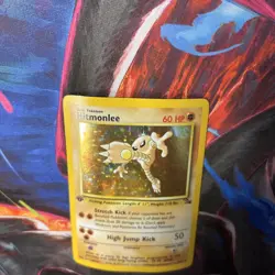 Pokemon TCG Hitmonlee 1st Edition Holo Rare Card Fossil, 7/62 - Image 4
