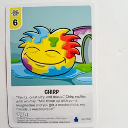 Club Penguin Card Jitsu Chirp 93/150 Topps Disney - Image 1