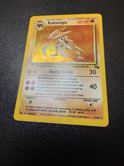 Kabutops - 9/62 - Pokemon Fossil Unlimited Holo Rare Card WOTC NM Card - Image 3