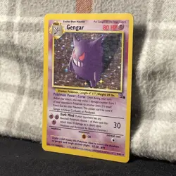 Pokemon TCG Gengar Fossil Holo Card 5/62 Unlimited Rare - Image 3