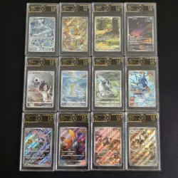 12 Lot OCD 10 Pokemon TCG Chinese Card AR Art Rare Kingdra Abosl Lapras A3 FI38 - Image 1