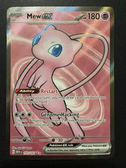 2023 Pokemon Scarlet & Violet 151 Mew EX 193/165 ULTRA RARE FULL ART! HOT CARD! - Image 1
