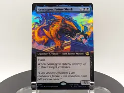 MTG Armaggon Future Shark Borderless Foil #0264 TMNT Secret Lair Mythic NM - Image 1