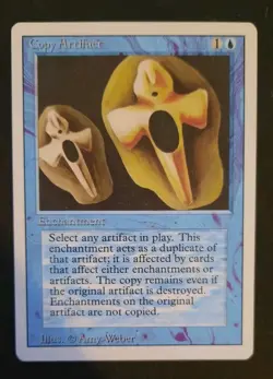 1x Copy Artifact Revised Edition LP MTG - Image 2
