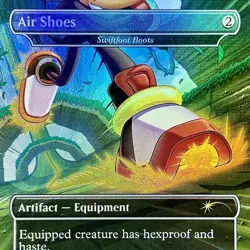 Air Shoes (Swiftfoot Boots) - RAINBOW FOIL - MTG - SLD - 2096 - RARE ~ NM - Image 1