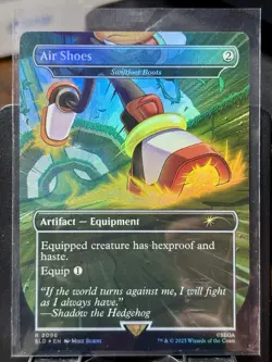 Air Shoes (Swiftfoot Boots) - RAINBOW FOIL - MTG - SLD - 2096 - RARE ~ NM - Image 2
