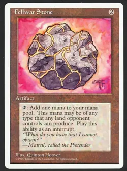 ***Fellwar Stone*** MTG Alternate 4th Edition Magic Kid Icarus - Image 1