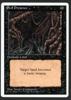 ***Evil Presence*** MTG Alternate 4th Edition Magic Kid Icarus - Image 1