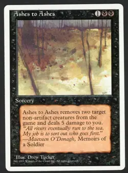 ***Ashes to Ashes*** MTG Alternate 4th Edition Magic Kid Icarus - Image 1