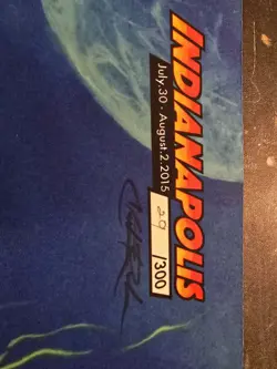 MTG ALL HALLOWS EVE playmat Christopher Rush Limited Edition #29 of 300 SIGNED - Image 2