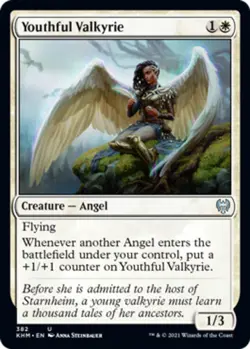 [1x] Youthful Valkyrie Near Mint, English Kaldheim MTG Magic - Image 1