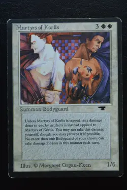 Magic The Gathering MTG MARTYRS OF KORLIS Antiquities MP Moderately Played - Image 1