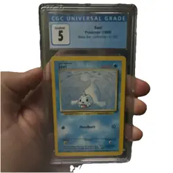 Pokemon Seel Base Set 41/102 Unlimited Regular Uncommon CGC 5 1999 English - Image 1