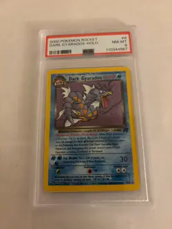 2000 POKEMON ROCKET #8 DARK GYARADOS HOLO PSA 8 - Image 1