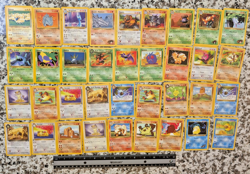 36 LOT POKEMON CARDS DIGLETT, PERSIAN, PSYDUCK, ODDISH, ZUBAT 1999 & MORE - Image 1