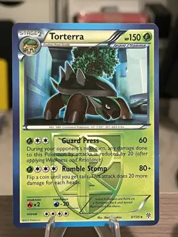 Pokemon Torterra 3/135 Plasma Storm Non Holo Rare LP - Image 1