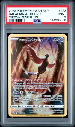 5856 Galarian Articuno 2019 Pokemon SWSH Crown Zenith Promo #SWSH282 PSA 9 - Image 1