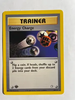 Pokemon TCG - Energy Charge Neo Genesis 85/111 Regular 1st Edition Rare - NM - Image 1