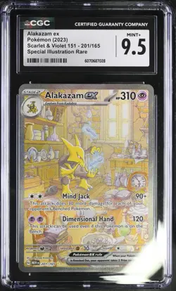 Pokemon TCG Alakazam ex 201/165 Sv: Scarlet & Violet 151 Holo CGC 9.5 Mint - Image 1