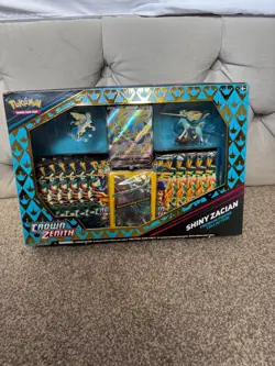 POKEMON CROWN ZENITH Shiny Zacian - Premium Figure Collection Box - NEW SEALED - Image 1