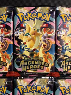 Pokemon TCG Ascended Heroes Booster Pack Bundle (6 Packs) Factory Sealed - Image 3