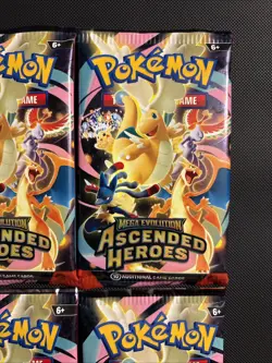 Pokemon TCG Ascended Heroes Booster Pack Bundle (6 Packs) Factory Sealed - Image 4
