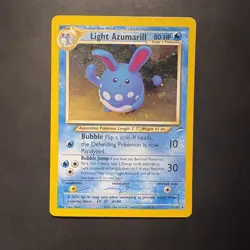 Pokemon Neo Destiny Holo Rare Vintage TCG Foil Light Azumarill 13/105 WotC - Image 1