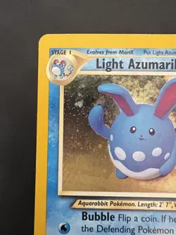Pokemon Neo Destiny Holo Rare Vintage TCG Foil Light Azumarill 13/105 WotC - Image 3