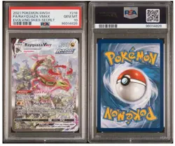 PSA 10 2021 Rayquaza VMAX Alt Art Pokemon SWSH Evolving Skies 218/203 GEM MINT - Image 3