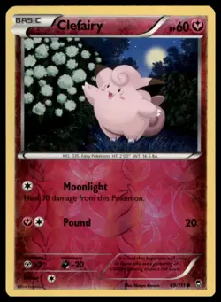 Pokemon - Clefairy (69) XY - Furious Fists #69/111 - Reverse Holo NM - Image 1