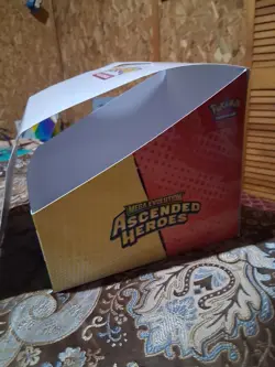 Pokemon TCG Ascended Heroes Tech Sticker Collection Display Box EMPTY NO PACKS - Image 3