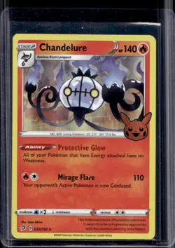 2022 Pokemon Trick or Trade Chandelure Holo #033/192 - Image 1