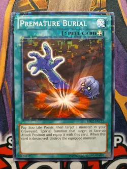 Premature Burial - BP02-EN135 - Shatterfoil - Unlimited NM Yugioh - GOAT Format - Image 1