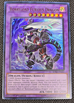 Borreload Furious Dragon X1 Ultra Rare 1st Edition SDRR-EN042 Yugioh LP -- L10 - Image 1