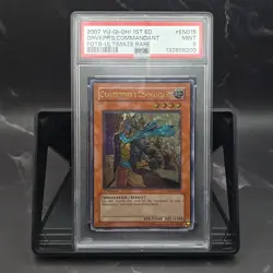 Yugioh Gravekeeper's Commandant FOTB-EN015 Ultimate Rare 1st Edition PSA 9 - Image 1